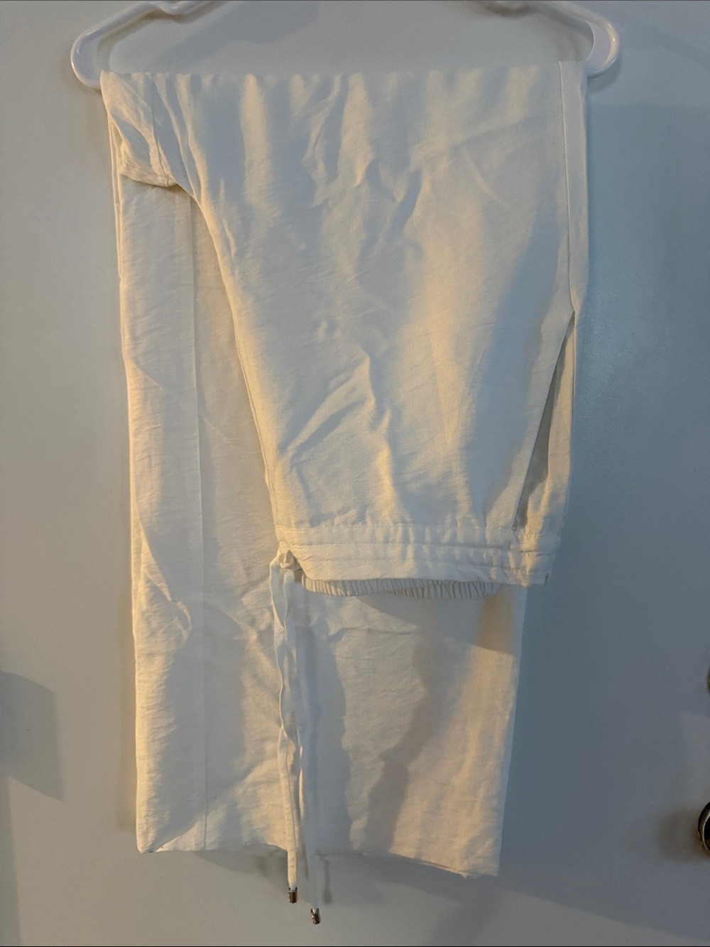 DKNY WHITE Wide Leg LOUNGE Pants